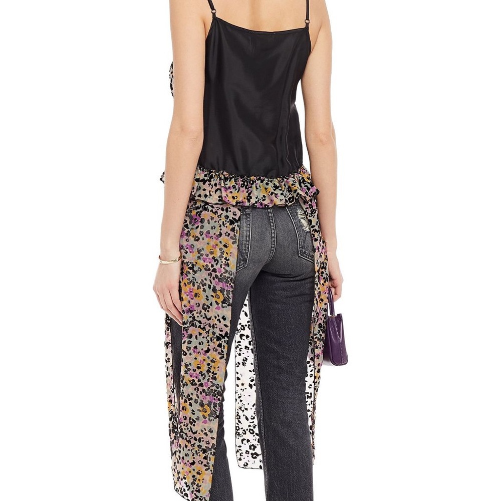 SOLD See by Chloe Paneled Devoré Silk Camisole - Picture 4 of 16